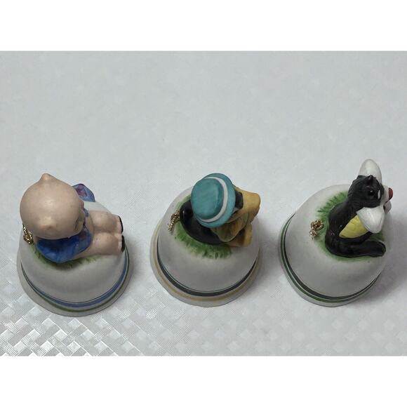 Set Of 3 Vintage Ceramic Warner Brothers Bells 4", 1979 Price Products - Picture 5 of 13